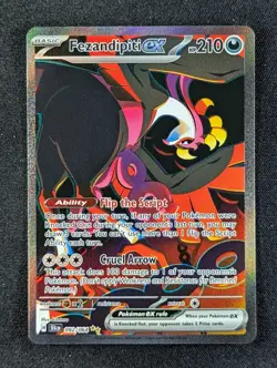 2024 Pokemon FEZANDIPITI EX #092/064 Shrouded Fable Special Illustration Rare - Image 1