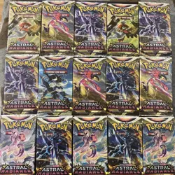 Pokemon TCG Sword & Shield Astral Radiance Booster Pack Lot Of 15 SEALED - Image 1