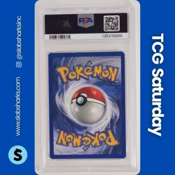 1999 POKEMON BASE SET DUTCH #1/102 ALAKAZAM RARE HOLO PSA 7 - Image 2