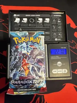 22.70g HEAVY - Pokemon TCG S&V Paradox Rift Booster Pack Sealed / Semi GoDU - Image 1