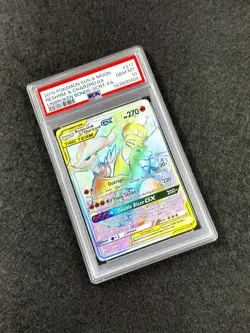 2019 Pokemon SM Unbroken Bonds Reshiram & Charizard GX #217/214 Secret PSA 10 - Image 2