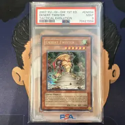 PSA 9 MINT 2007 YU-GI-Oh! TAEV DESERT TWISTER EN034 1st Edition - Image 2