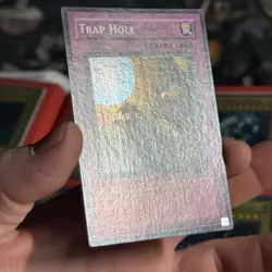 Yugioh Trap Hole Super Rare LOB-058 NA 1.5 Print - Image 4