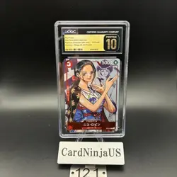 CGC PRISTINE 10 Nico Robin ST01-008 C 25th Edition Parallel ONE PIECE Card Game - Image 1