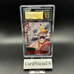CGC PRISTINE 10 Franky ST01-010 C 25th Edition Parallel ONE PIECE Card Game 96 - Image 1