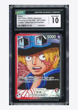 One Piece CGC 10 GEM MINT Sabo L Alternate Art 2025 OP13-004 OP13 Japanese - Image 1
