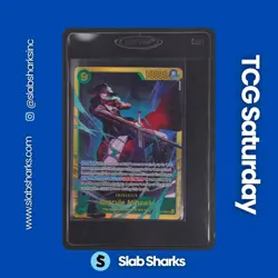 2026 ONE PIECE AZURE SEA'S SEVEN #OP14-119 DRACULE MIHAWK SECRET RARE - Image 1