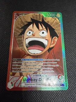 Monkey D Luffy OP13-001 L Leader Alt Art Carrying On His Will OPCG - Image 1