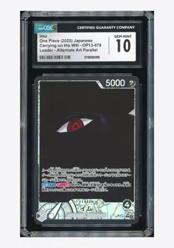 One Piece CGC 10 GEM MINT Imu L Alternate Art 2025 OP13-079 OP13 Japanese - Image 1