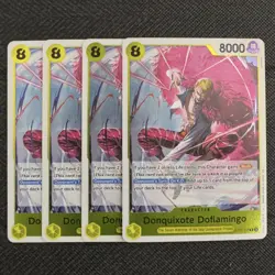 4X Donquixote Doflamingo | OP12-107 NM | Rare | One Piece TCG Playset - Image 1