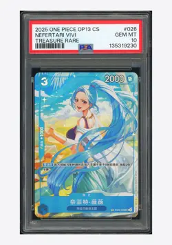 One Piece PSA 10 Nefertari Vivi Treasure Rare 2025 EB02-026 OP13 Chinese - Image 1