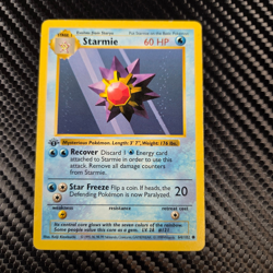 Pokemon Card - Starmie Base Set Shadowless 64/102 Common 1st Edition - Image 1