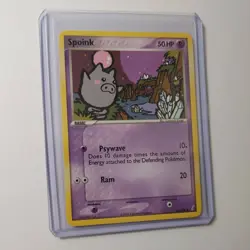 Spoink 62/100 2006 EX Crystal Guardians Common Pokemon Trading Card Near Mint NM - Image 1