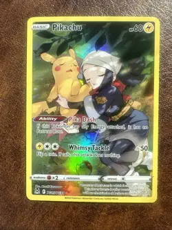 Pokemon TCG - Pikachu TG05/TG30 Lost Origin Trainer Gallery Holo Art Card A - Image 1