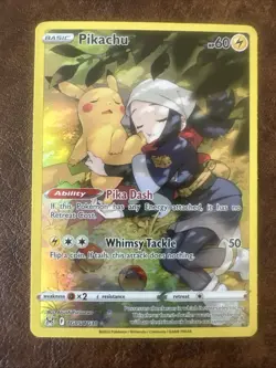 Pokemon TCG - Pikachu TG05/TG30 Lost Origin Trainer Gallery Holo Art Card A - Image 3