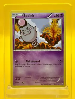 Spoink 59/149 Regular Common Boundaries Crossed Pokemon Card 2012 LP - Image 1