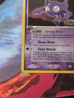 Sableye 22/108 Holo Rare Stamped Power Keepers Pokemon Card NM Ding check photo - Image 5