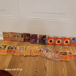 pokemon card lot 256 Cards Psychic And Fire Cards Comes With Energies - Image 3
