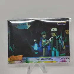 Pokemon Card The Stairwell #19 Rainbow Foil Textured Mewtwo Strikes Back Topps - Image 3