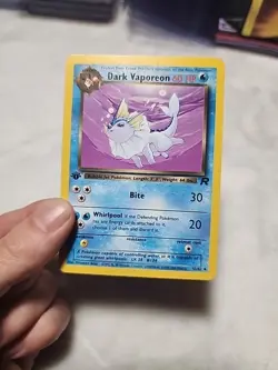 Pokemon Team Rocket Non-Holo 1st Edition Dark Vaporeon, Card #45/82 - Image 1