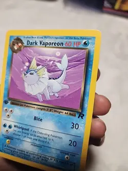 Pokemon Team Rocket Non-Holo 1st Edition Dark Vaporeon, Card #45/82 - Image 3