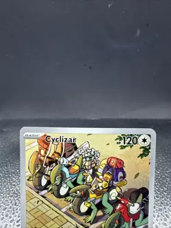 Pokemon TCG Cyclizar 215/182 SV04 Paradox Rift Holo Illustration Rare Card - Image 3