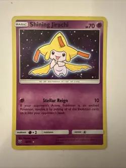 Shining Jirachi 42/73 Shining Legends Holo MP Pokemon Card 2017 - Image 1