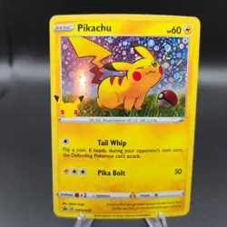 Pikachu SWSH039 Black Star Promo Pokemon Card - General Mills - NM - Image 1