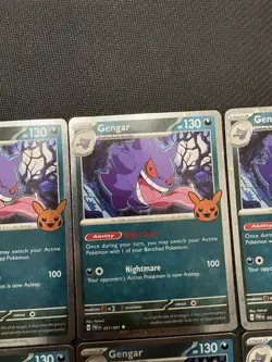 Gengar #57/91 Cosmos Holo Pokemon Card SET Halloween 🎃Trick Or Trade (x6) NM/LP - Image 3