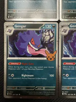 Gengar #57/91 Cosmos Holo Pokemon Card SET Halloween 🎃Trick Or Trade (x6) NM/LP - Image 5