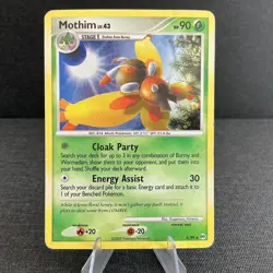 Mothim 6/99 Platinum Arceus Holo Rare 2009 Pokemon TCG Card - Played Condition - Image 1