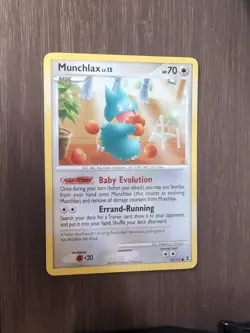 Pokemon TCG Munchlax Rising Rivals Card 70/111 Regular Common LP - Image 1