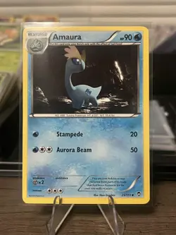 Pokemon TCG Amaura 25/111 Regular Water HP90 Moderately Played Card - Image 1