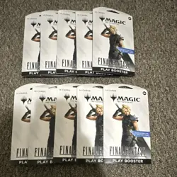 Magic: The Gathering Final Fantasy Play Booster 10 Packs 14 Cards Foil - Image 1