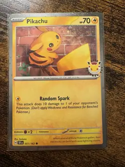 Pikachu 051 /162 Stamped 2026 Pokemon Day 30th Anniversary Promo Card - Image 1