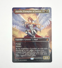 Aurelia, Exemplar of Justice Anime Borderless - Mythic - Ravnica Remastered MTG - Image 1
