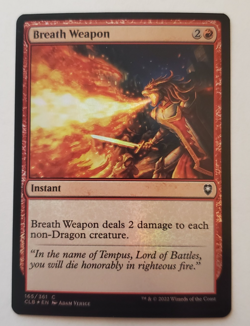 1x Breath Weapon FOIL CLB Battle for Baldur's Gate MTG NM - Image 1