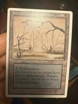 German Misprint Drudge Skeletons Swamp With Regenerate • NM/Unplayed • Mtg 1287 - Image 1