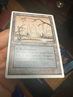 German Misprint Drudge Skeletons Swamp With Regenerate • NM/Unplayed • Mtg 1287 - Image 2