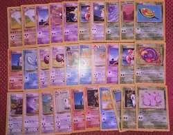 110 Vintage Pokemon Cards Lot WOTC 1999 Base/Jungle/Fossil Era – DAMAGED/CREASED - Image 5