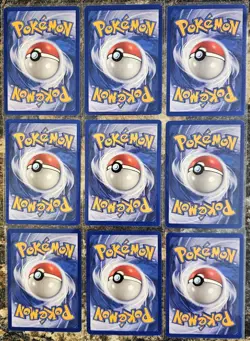 Pokemon 1999 Fossil 9 Common and Uncommon Cards NM or Better - Image 2