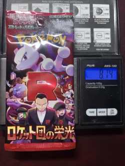 Heavy 8.74g Pokemon Sealed Glory Of Team Rocket Japanese Booster Pack - Image 1
