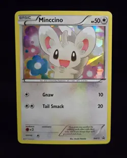 Pokemon TCG - MINCCINO #BW13 - CRACKED ICE HOLO PROMO - BLACK & WHITE 2011 MP/LP - Image 1