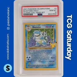 2021 POKEMON SWORD & SHIELD CELEBRATIONS BLASTOISE CLASSIC COLLECTION PSA 10 - Image 1