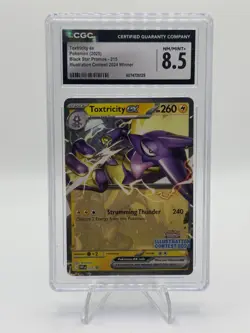 2025 POKEMON SCARLET & VIOLET ILLUSTRATION CONTEST TOXTRICITY CGC 8.5 - Image 1