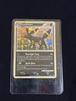 Pokemon Umbreon Cracked Ice Holo Deck Exclusives 010/090 Stage 1 90 HP 2010 - Image 1
