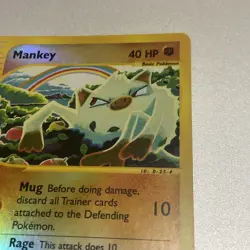 Pokemon Card - Mankey Aquapolis 92/147 Common Reverse Holo - Image 3