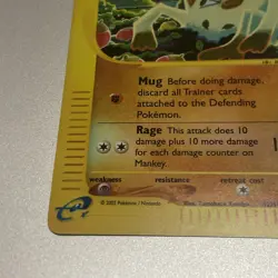 Pokemon Card - Mankey Aquapolis 92/147 Common Reverse Holo - Image 4