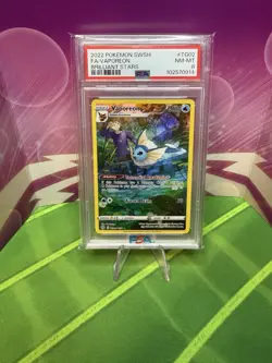 Pokemon TCG Vaporeon TG02/TG30 Trainer Gallery PSA 8 NM-MT Brilliant Stars - Image 1