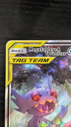 Pokemon Mega Sableye & Tyranitar GX 226/236 Alternate Art Unified Minds Tag Team - Image 4
